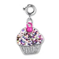 Load image into Gallery viewer, Glitter Cupcake Charm

