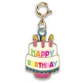 Load image into Gallery viewer, Gold Birthday Cake Charm
