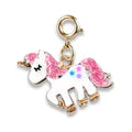 Load image into Gallery viewer, Gold Glitter Unicorn Charm
