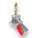 Load image into Gallery viewer, Gold Glitter Shooting Star Charm
