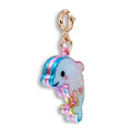 Load image into Gallery viewer, Gold Glitter Tie-Dye Dolphin Charm
