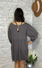 Load image into Gallery viewer, Cotton Back Keyhole Dress
