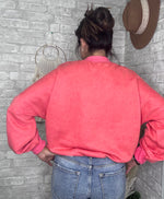 Load image into Gallery viewer, Drop Shoulder Crew Neck Pullover Sweatshirt
