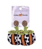 Load image into Gallery viewer, Pumpkin Fall Beaded Earring
