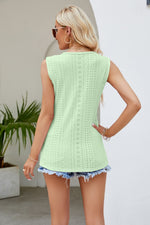 Load image into Gallery viewer, Spliced Lace V-Neck Tank
