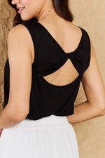 Load image into Gallery viewer, Heimish Say The Least Full Size Sleevleless Criss Cross Back Detail Top
